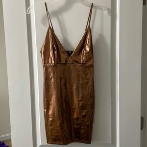 Golden Mini Dress